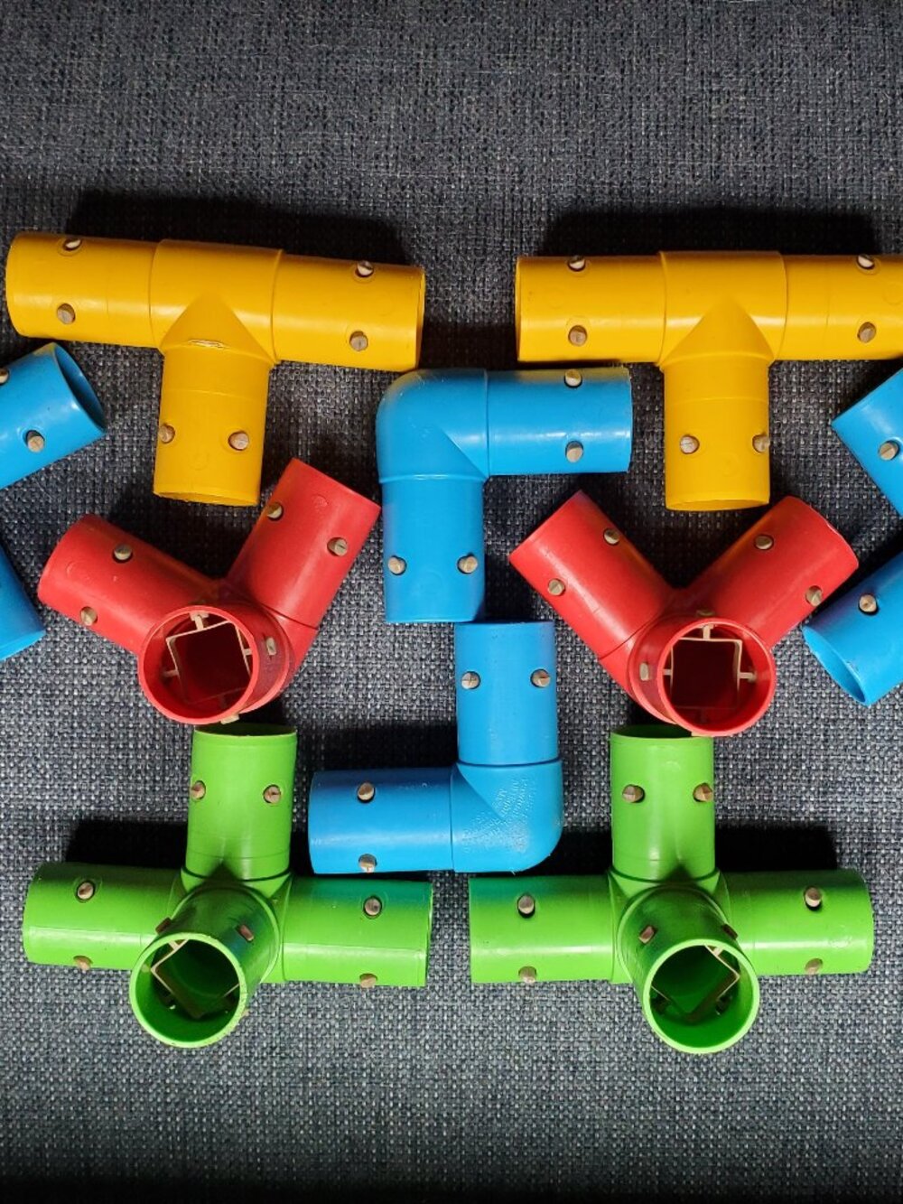 Lot of Sixteen Vintage Pipeworks by Playskool Parts